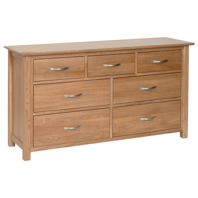 New Oak 3 + 4 Drawer Chest Bedroom Storage Unit