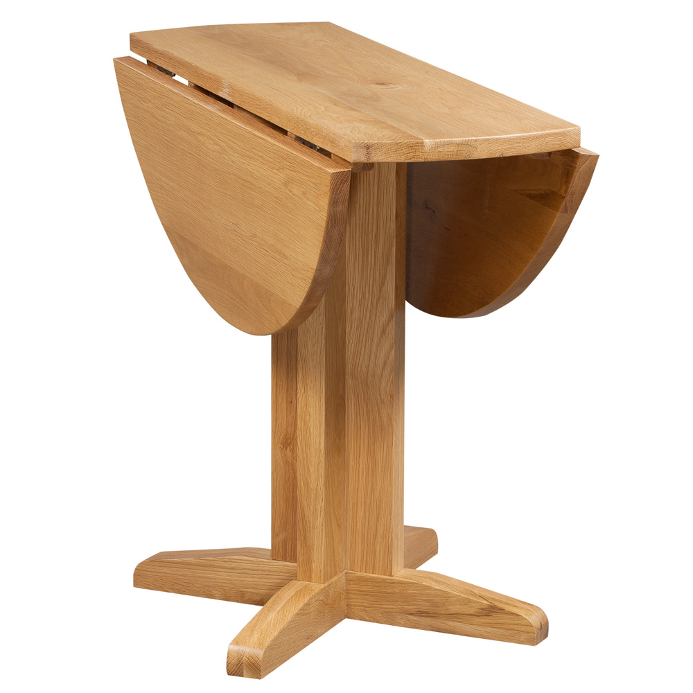 New Oak Small Drop Leaf Dining Table