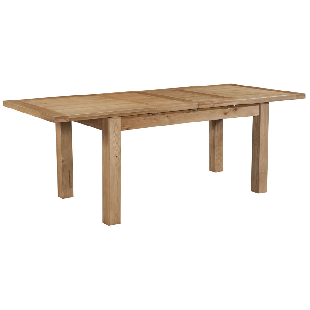 New Oak Medium Extending 2 Leaf Dining Table