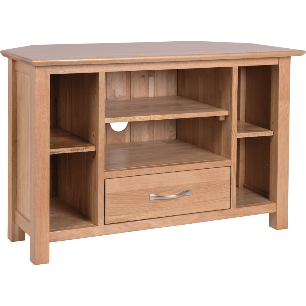 New Oak Corner TV Unit