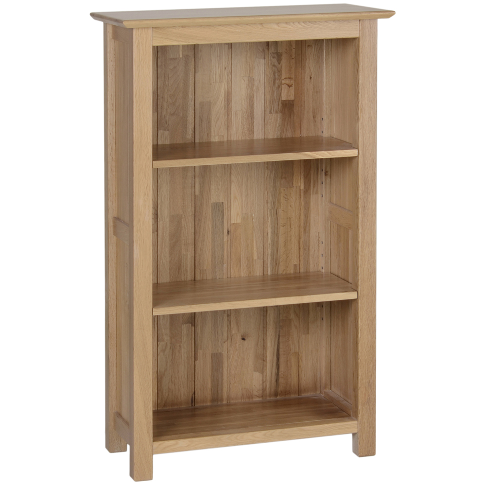New Oak Compact Small Narrow Bookcase