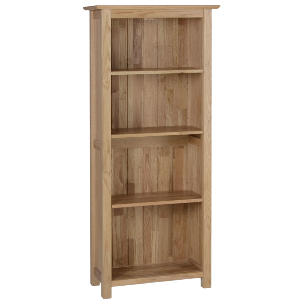 New Oak Tall Narrow Bookcase