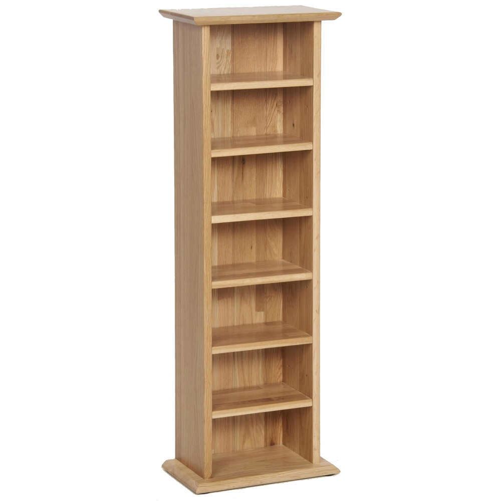 New Oak CD/DVD Storage Unit