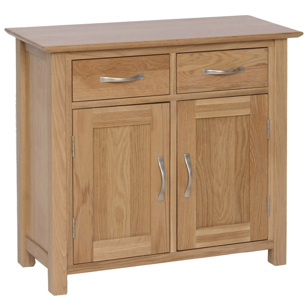New Oak Small Sideboard 2 Door + 2 Drawer