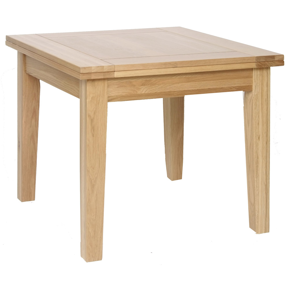New Oak 3ft Flip Top Extending Dining Table