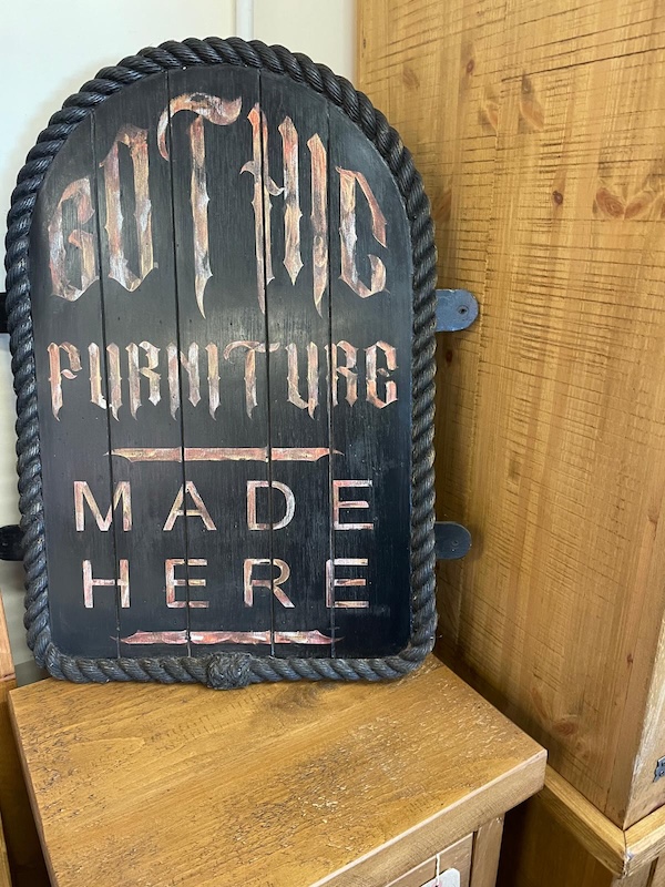 Gothic Furniture Sign